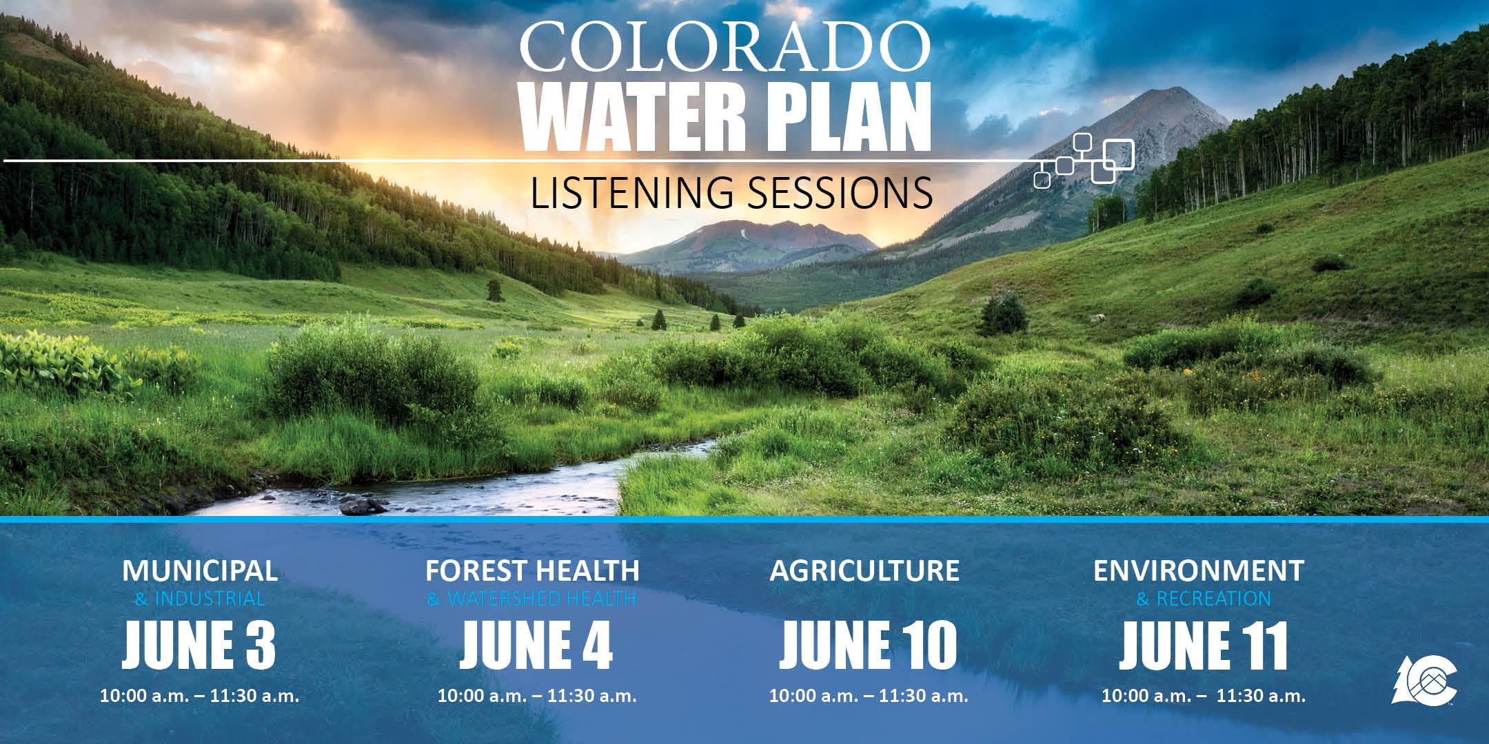 Water Plan Listening Sessions photo graphic